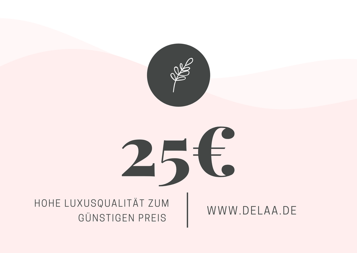Delaa Möbel Gutschein zum Ausdrucken im Wert von 25 Euro